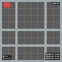 Interlock (Pasco) 60x60 cm · SQ66-331 · Panel Grid 2x2, 20 cm Lines, Dark Lines, 560 cm