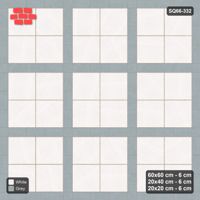 Interlock (Pasco) 60x60 cm · SQ66-332 · Panel Grid 2x2, 20 cm Lines, Dark Lines, Line Edges, 440 cm
