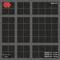 Interlock (Pasco) 60x60 cm · SQ66-334 · Panel Grid 2x2, 20 cm Lines, Line Edges, 560 cm