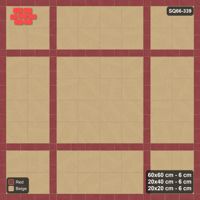 Interlock (Pasco) 60x60 cm · SQ66-339 · Panel Grid 2x2, 20 cm Lines, Line Edges