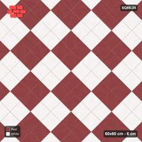 Interlock (Pasco) 60x60 cm · SQ66-34 · Diagonal Double-Slab Checker