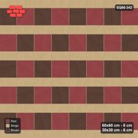 Interlock (Pasco) 60x60 cm · SQ66-342 · Checker Slabs, 30x30 Ribbons, Checker Slabs, 60 cm Bands