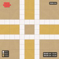 Interlock (Pasco) 60x60 cm · SQ66-344 · Checker Panels, 30x30 Lines, Block Checker, 120 cm Panels