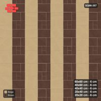 Interlock (Pasco) 60x60 cm · SQ66-357 · Five-Size Ashlar, 120 cm Block, Slab vs Rest, Repeat, 600 cm