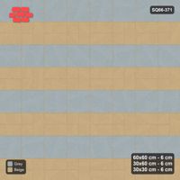 Interlock (Pasco) 60x60 cm · SQ66-371 · Three-Size Ashlar, 120 cm Block, Slab vs Rest, Repeat