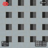 Interlock (Pasco) 60x60 cm · SQ66-380 · Three-Size Ashlar, 120 cm Block, Size Tones, Repeat, 480 cm