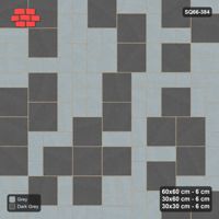 Interlock (Pasco) 60x60 cm · SQ66-384 · Three-Size Ashlar, 150 cm Block, Slab vs Rest, Varied