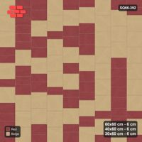 Interlock (Pasco) 60x60 cm · SQ66-392 · Roman Course Mix, 60 cm Courses, Length Tones, Vertical