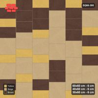 Interlock (Pasco) 60x60 cm · SQ66-395 · Roman Course Mix, 60 cm Courses, Length Tones, Kerb, 385 cm