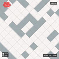 Interlock (Pasco) 60x60 cm · SQ66-40 · Diagonal Tonal Blend
