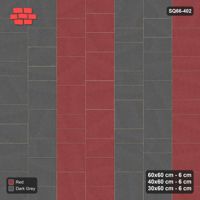 Interlock (Pasco) 60x60 cm · SQ66-402 · Roman Course Mix, 60 cm Courses, Paired Courses, 420 cm