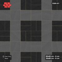 Interlock (Pasco) 60x60 cm · SQ66-421 · Double Pinwheel, 180 cm Module, Solid Planks, Whole Modules