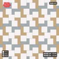 Interlock (Pasco) 60x60 cm · SQ66-423 · Double Pinwheel, 180 cm Module, Left Hand, Cut Edges, 600 cm