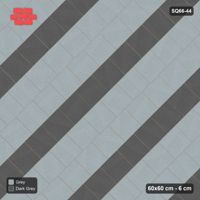 Interlock (Pasco) 60x60 cm · SQ66-44 · Kerb-Framed Diagonal Running Bond