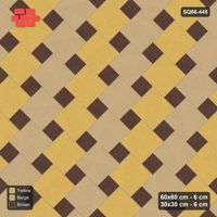 Interlock (Pasco) 60x60 cm · SQ66-445 · 45 Degree Lattice in Kerb, Row Tones, Kerb, 460 cm