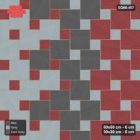 Interlock (Pasco) 60x60 cm · SQ66-457 · Ombre Gradient, Offset Lattice, Dark to Light, Kerb, 460 cm