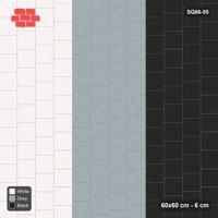 Interlock (Pasco) 60x60 cm · SQ66-55 · Vertical Quarter-Bond with Tonal Row Gradient