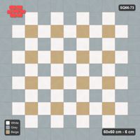 Interlock (Pasco) 60x60 cm · SQ66-73 · Argyle Diamonds with Single Slab Border