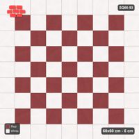 Interlock (Pasco) 60x60 cm · SQ66-93 · Slab Checkerboard with Single Slab Border