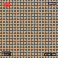Interlock (Pasco) 8x8 cm · SQ88-106 · Diagonal Stack Bond Checkerboard 1-Cobble Squares