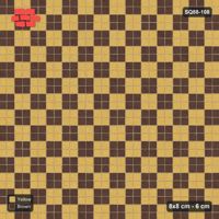 Interlock (Pasco) 8x8 cm · SQ88-108 · Stack Bond Checkerboard 2-Cobble Squares