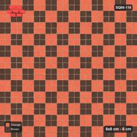 Interlock (Pasco) 8x8 cm · SQ88-110 · Stack Bond Checkerboard 2-Cobble Squares in Single Cobble Border