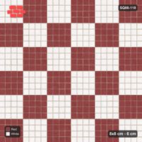 Interlock (Pasco) 8x8 cm · SQ88-118 · Stack Bond Checkerboard 4-Cobble Squares