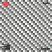 Interlock (Pasco) 8x8 cm · SQ88-128 · Stack Bond Three-Tone Diagonal Steps 1-Cobble