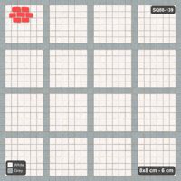 Interlock (Pasco) 8x8 cm · SQ88-139 · Stack Bond Grid Lines Every 7 Cobbles