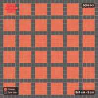Interlock (Pasco) 8x8 cm · SQ88-141 · Stack Bond Grid Lines Every 4 Cobbles