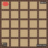Interlock (Pasco) 8x8 cm · SQ88-142 · Stack Bond Grid Lines Every 5 Cobbles