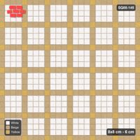 Interlock (Pasco) 8x8 cm · SQ88-145 · Stack Bond Grid Lines Every 4 Cobbles with Accent Dots