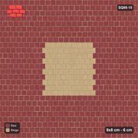 Interlock (Pasco) 8x8 cm · SQ88-15 · Running Bond Medallion in Kerb Frame