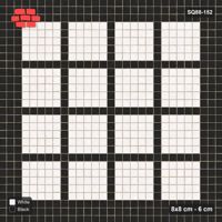 Interlock (Pasco) 8x8 cm · SQ88-152 · Stack Bond Grid Lines Every 6 Cobbles in Double Cobble Border