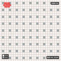 Interlock (Pasco) 8x8 cm · SQ88-154 · Stack Bond Spot Accents Every 3 Cobbles