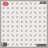 Interlock (Pasco) 8x8 cm · SQ88-159 · Stack Bond Spot Accents Every 3 Cobbles in Single Cobble Border