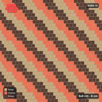 Interlock (Pasco) 8x8 cm · SQ88-18 · Running Bond Diagonal Stripes