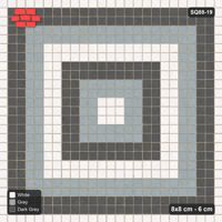 Interlock (Pasco) 8x8 cm · SQ88-19 · Stack Bond Tonal Squares