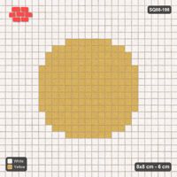 Interlock (Pasco) 8x8 cm · SQ88-198 · Stack Bond Round Centre Medallion in Kerb Frame