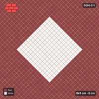 Interlock (Pasco) 8x8 cm · SQ88-210 · Diagonal Stack Bond Square Centre Medallion