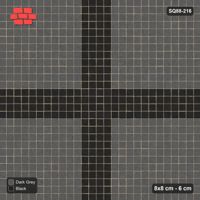 Interlock (Pasco) 8x8 cm · SQ88-216 · Stack Bond Cross Bands 4-Cobble in Kerb Frame