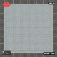 Interlock (Pasco) 8x8 cm · SQ88-24 · Stack Bond in Double Cobble Border