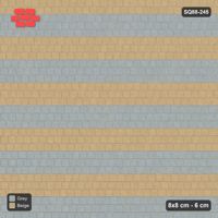 Interlock (Pasco) 8x8 cm · SQ88-245 · Third-Offset Running Bond Even Two-Tone Course Bands in Kerb Frame