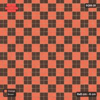 Interlock (Pasco) 8x8 cm · SQ88-28 · Stack Bond Two-Cobble Checker