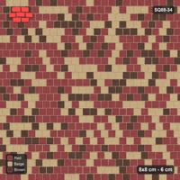 Interlock (Pasco) 8x8 cm · SQ88-34 · Running Bond Terracotta Blend