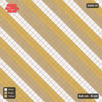 Interlock (Pasco) 8x8 cm · SQ88-35 · Diagonal Stack Stepped Stripes