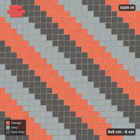 Interlock (Pasco) 8x8 cm · SQ88-39 · Stack Bond Diagonal Steps
