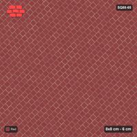 Interlock (Pasco) 8x8 cm · SQ88-65 · Diagonal Running Bond Solid Field in Kerb Frame