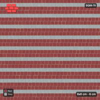 Interlock (Pasco) 8x8 cm · SQ88-70 · Quarter-Offset Running Bond Every Third Course Accent