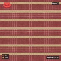 Interlock (Pasco) 8x8 cm · SQ88-72 · Stack Bond Every Fourth Course Accent in Kerb Frame